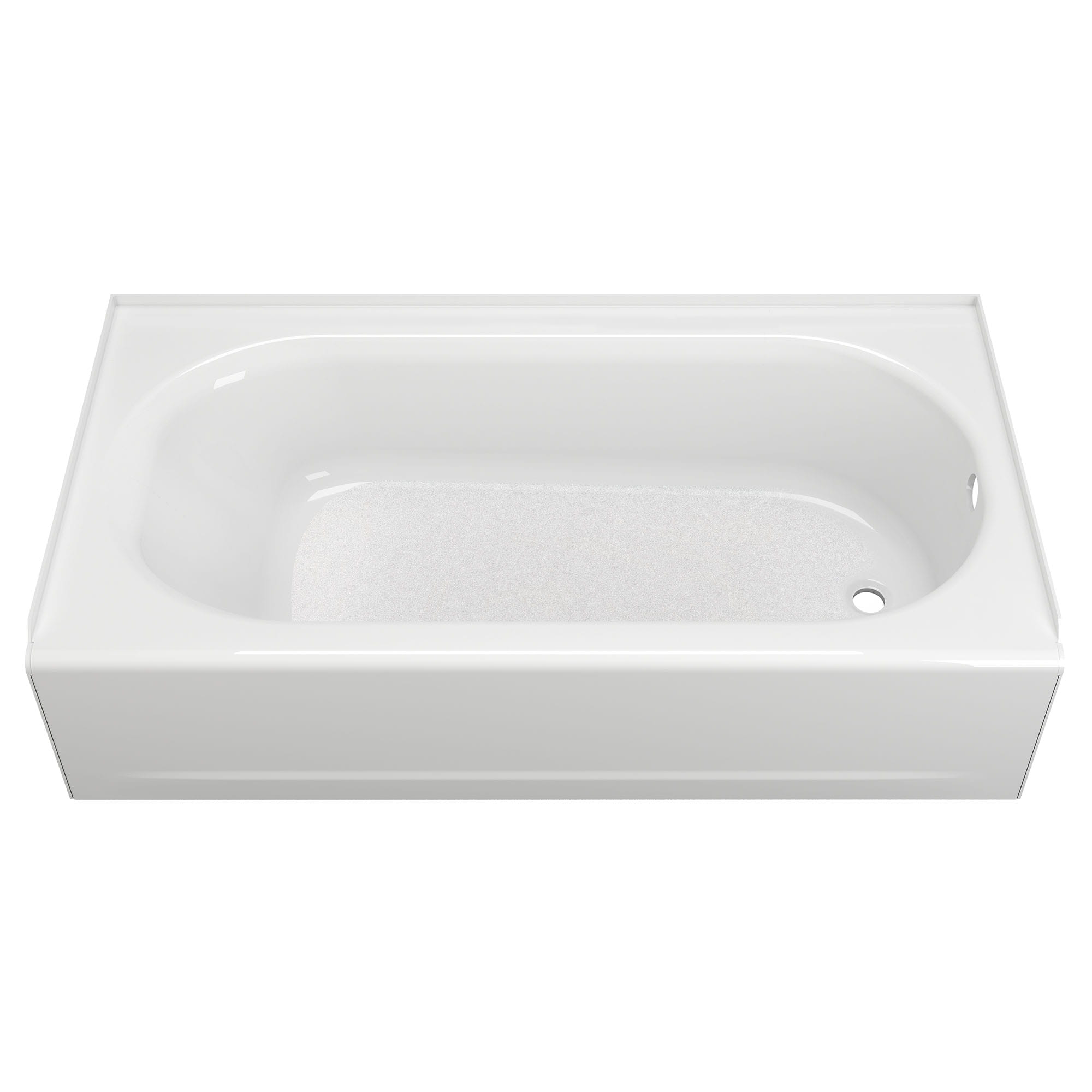 Princeton Americast 60 x 34 Inch Integral Apron Bathtub Above Floor Rough Right Hand Outlet with Luxury Ledge WHITE
